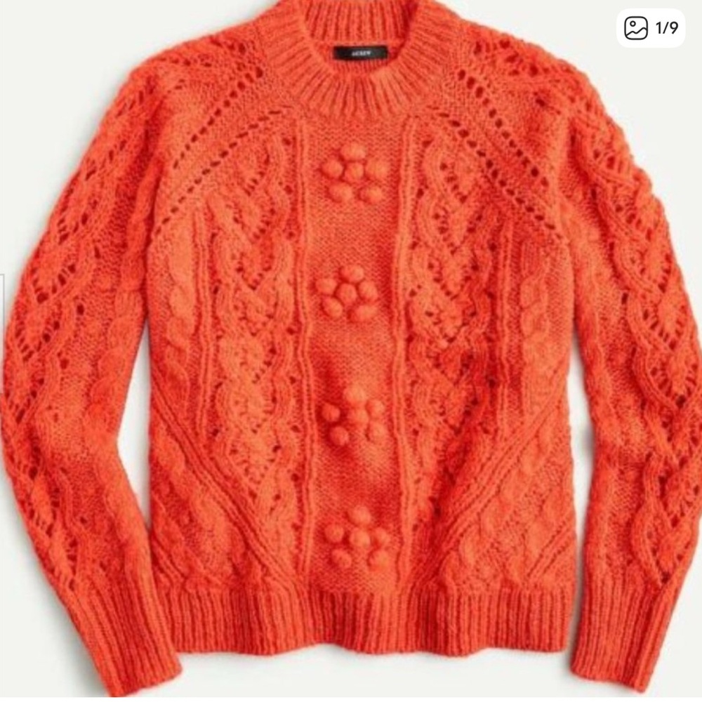 J. Crew Oversized Cable Knit Sweater